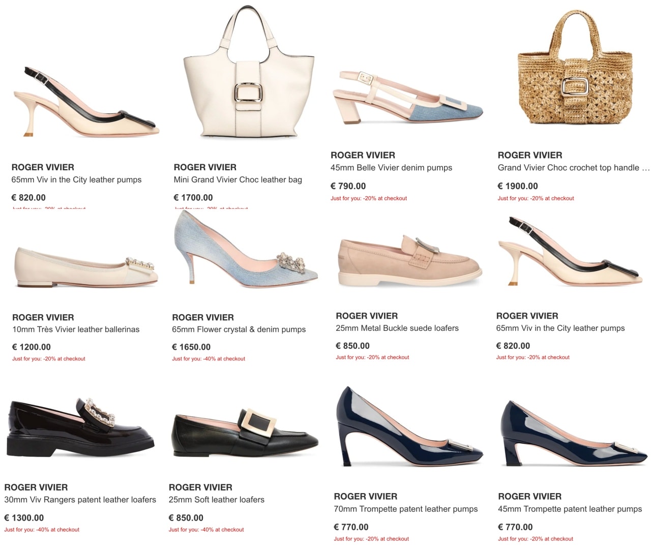 Hogan 餅乾鞋折扣、Roger Vivier 低至 6 折 - 第1張圖 Hogan 餅乾鞋折扣、Roger Vivier 低至 6 折
